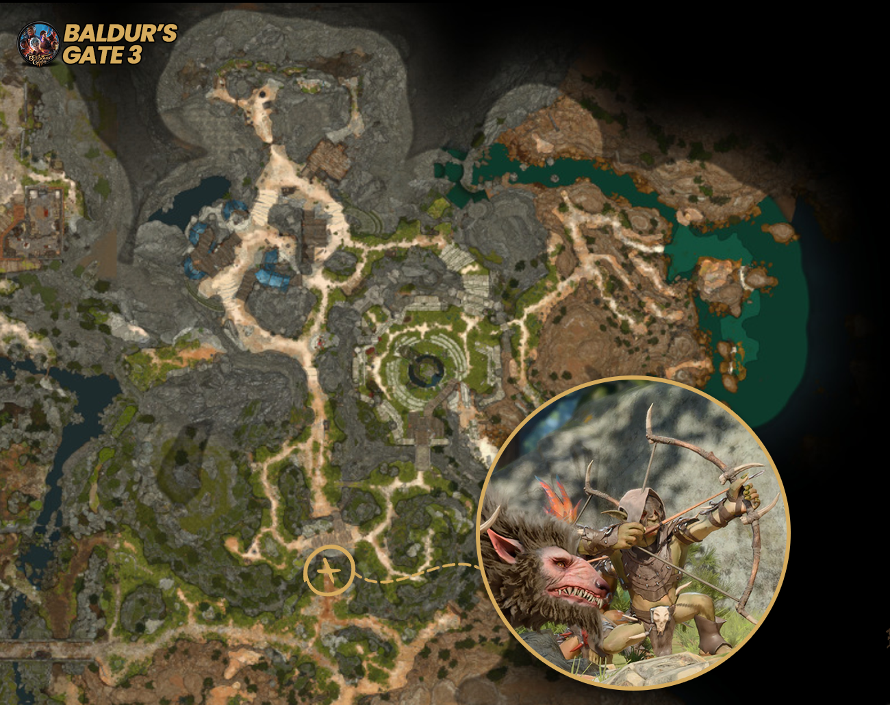 Como-chegar-no-Santuario-Esmeralda Tudo sobre o Santuário Esmeralda em Baldur's Gate 3
