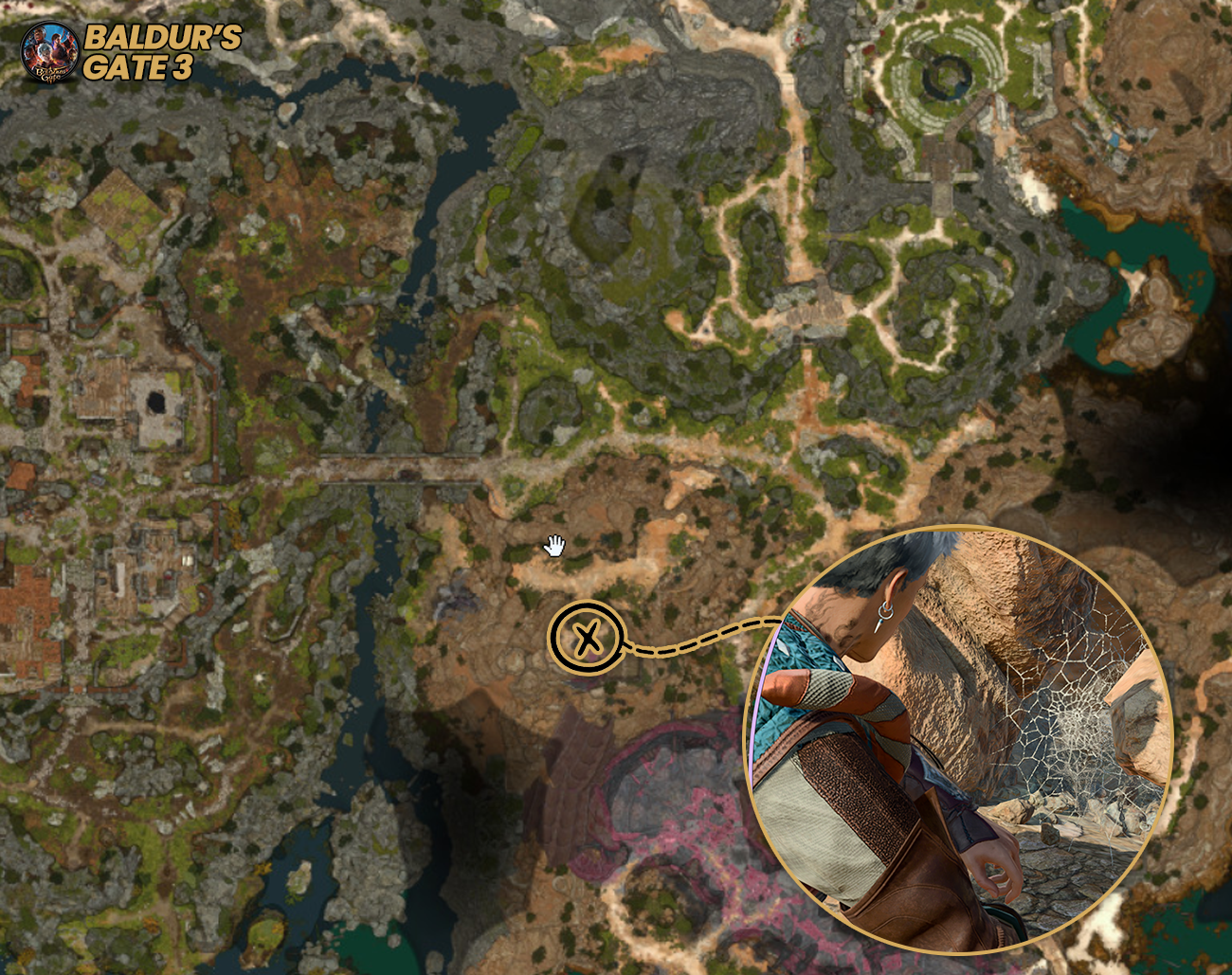 Como-Recrutar-as-Aranhas-Montesas Recrutar as Aranhas Montesas: Melhor Tática do Ato Um em BG3