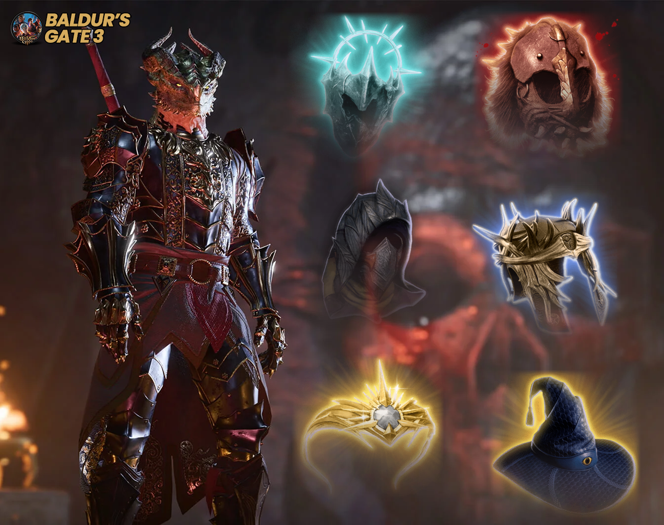 Domine BG3 com Todos os Capacetes do Ato Um!