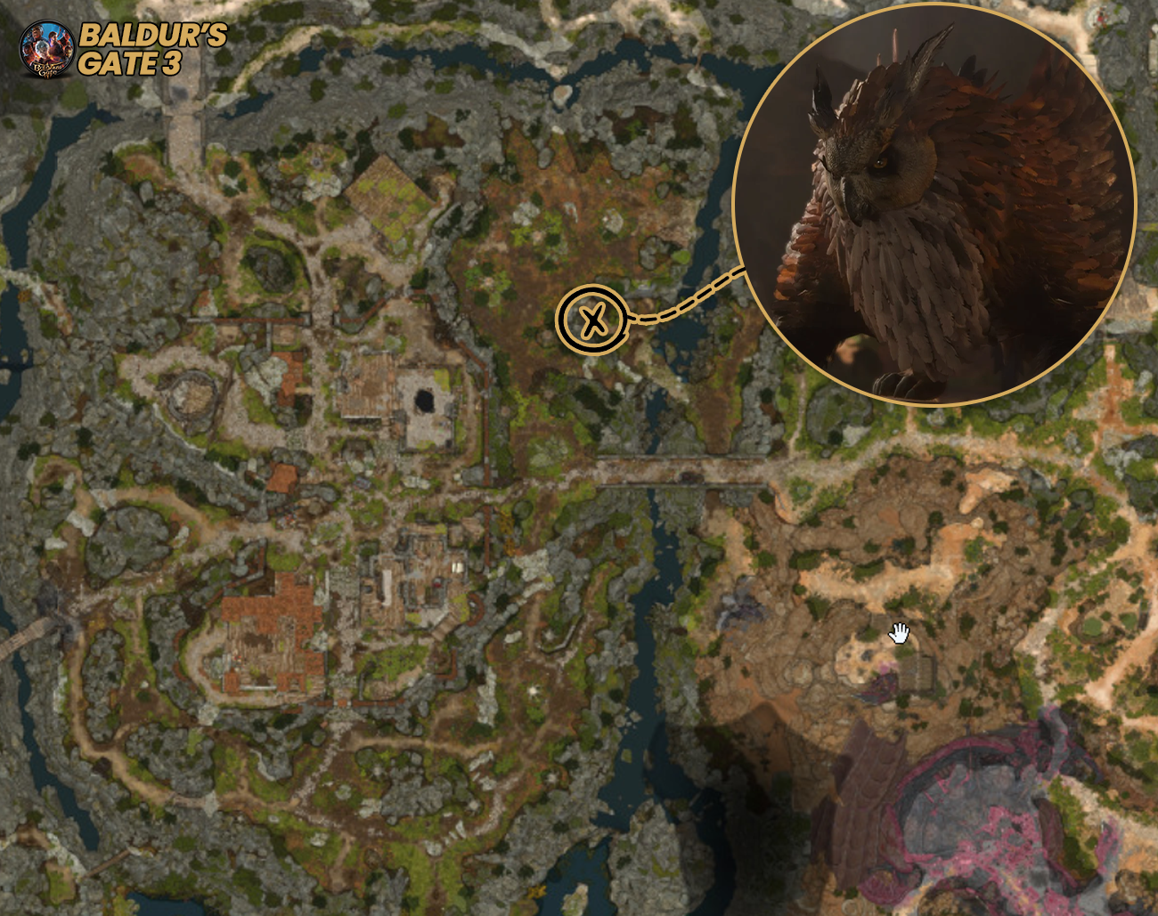 Onde-encontrar-o-filhote-de-Urso-coruja-em-bg3-1536x864-1 Como Recrutar o Filhote de Urso-Coruja em Baldur's Gate 3