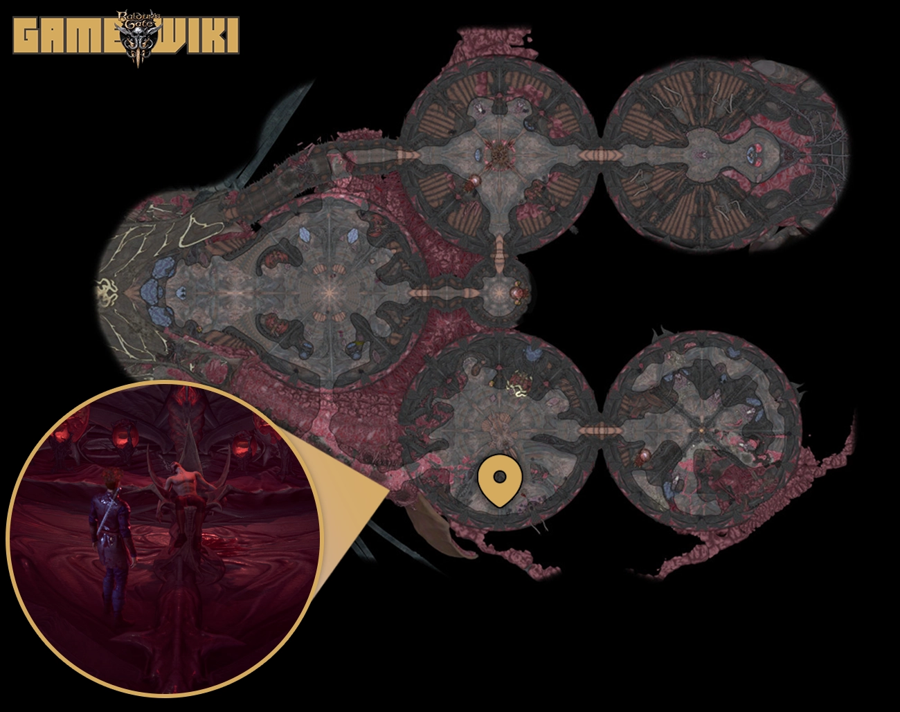 Sala-2-O-Cerebro-Misterioso-de-Myrnath- Escape do Nautiloide em BG3