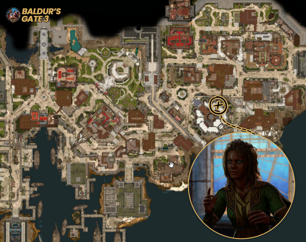 Procurando-Informacoes-na-Sortidos-Encandados O Mago de Águas Profundas: A Trama de Gale em BG3