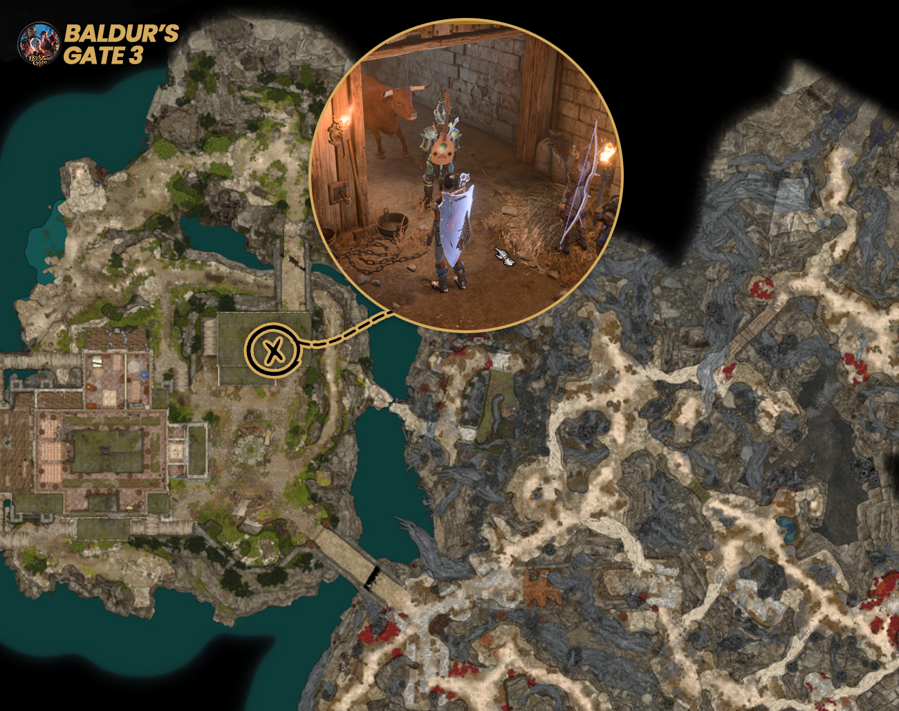 Revelacoes-no-Ato-2-O-Encontro-na-Estalagem-da-Luz Boi Estranho em Baldur's Gate 3: Tudo que você precisa saber
