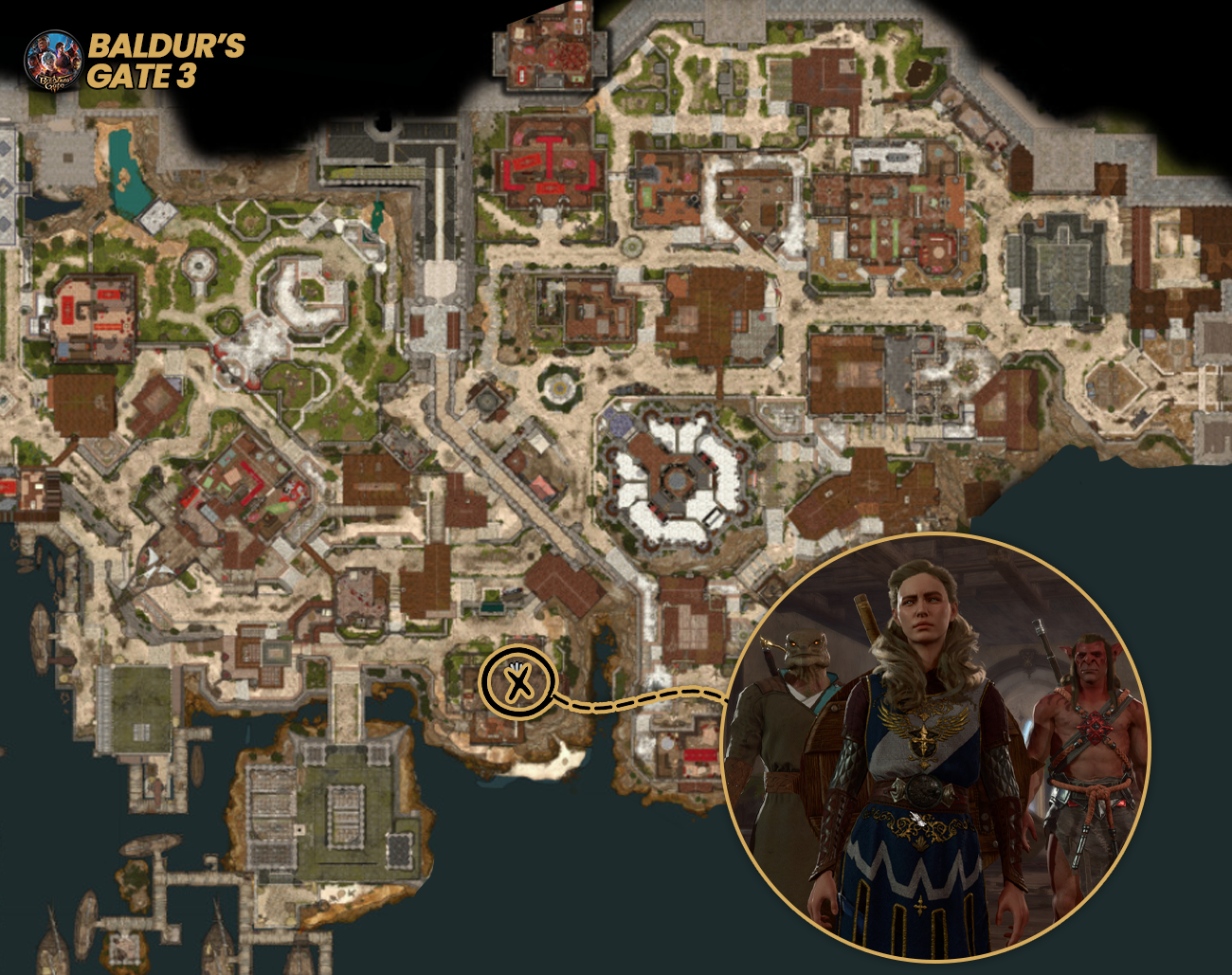 Encontre-o-Grupo-de-Sobreviventes-da-Bruxa-BG3 Baldur's Gate 3: Ajude os Sobreviventes da Megera