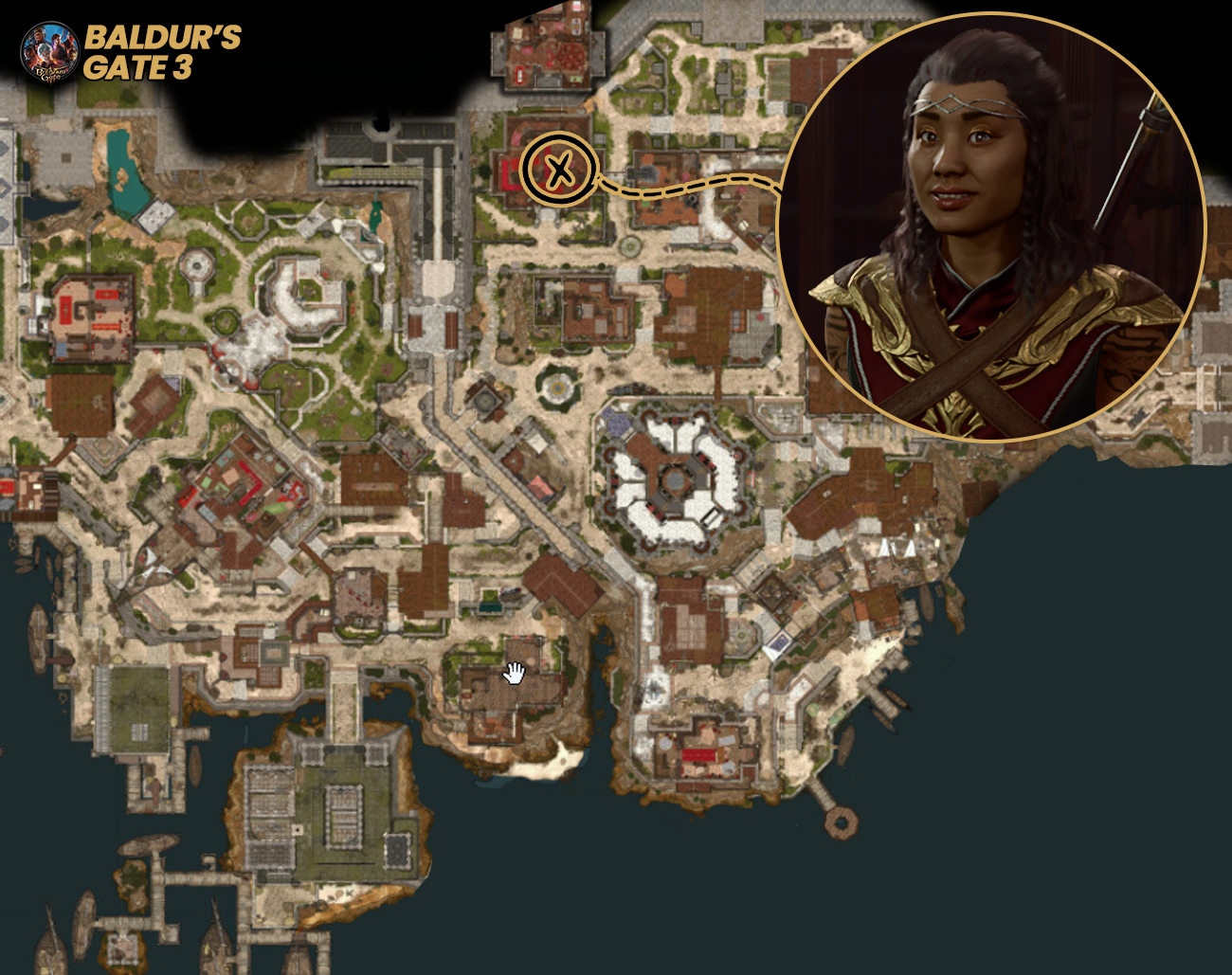 Entrando-na-Casa-da-Esperanca-Localizacao-da-Helsik-a-diabolista Lide com o Diabo: Tudo Sobre a Missão Infernal em BG3