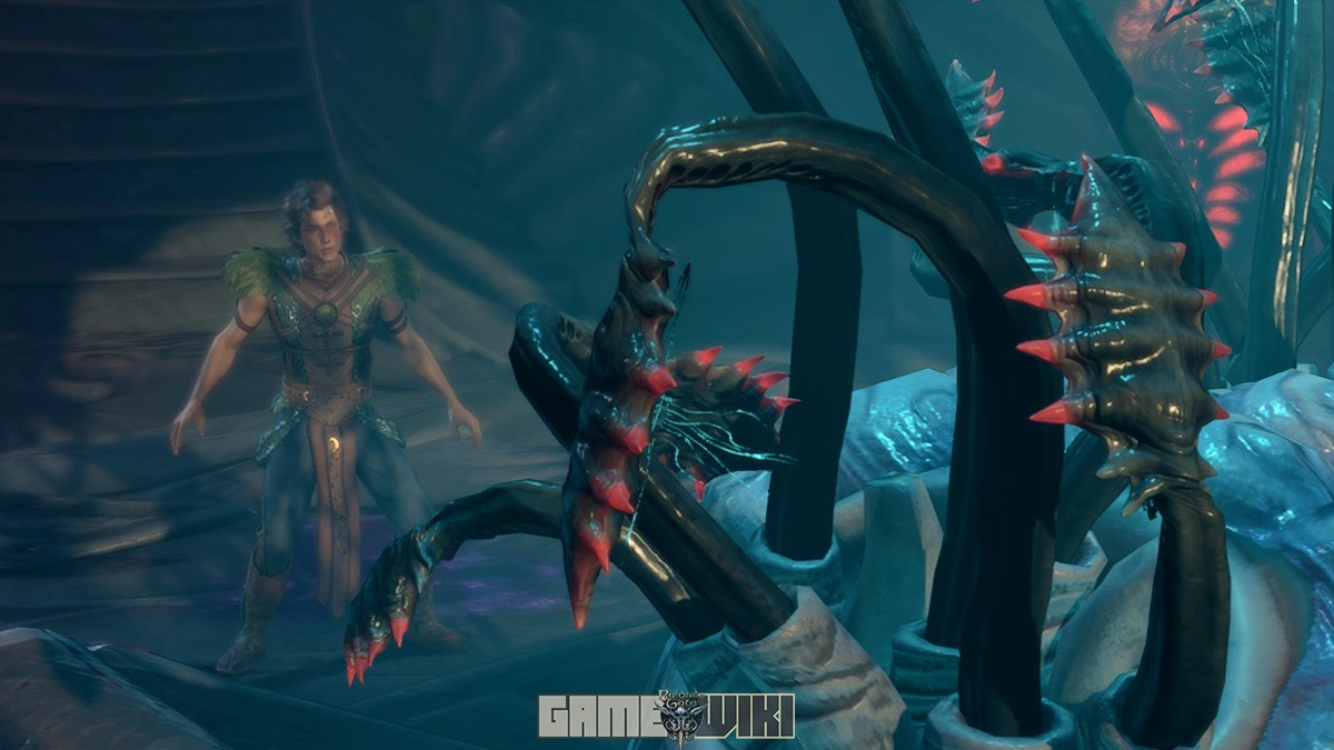 Escape iminente — Ative o Transpônder e fuja do Nautiloide em BG3 Jogador prestes a ativar o Transpônder e escapar do Nautiloide em Baldur’s Gate 3