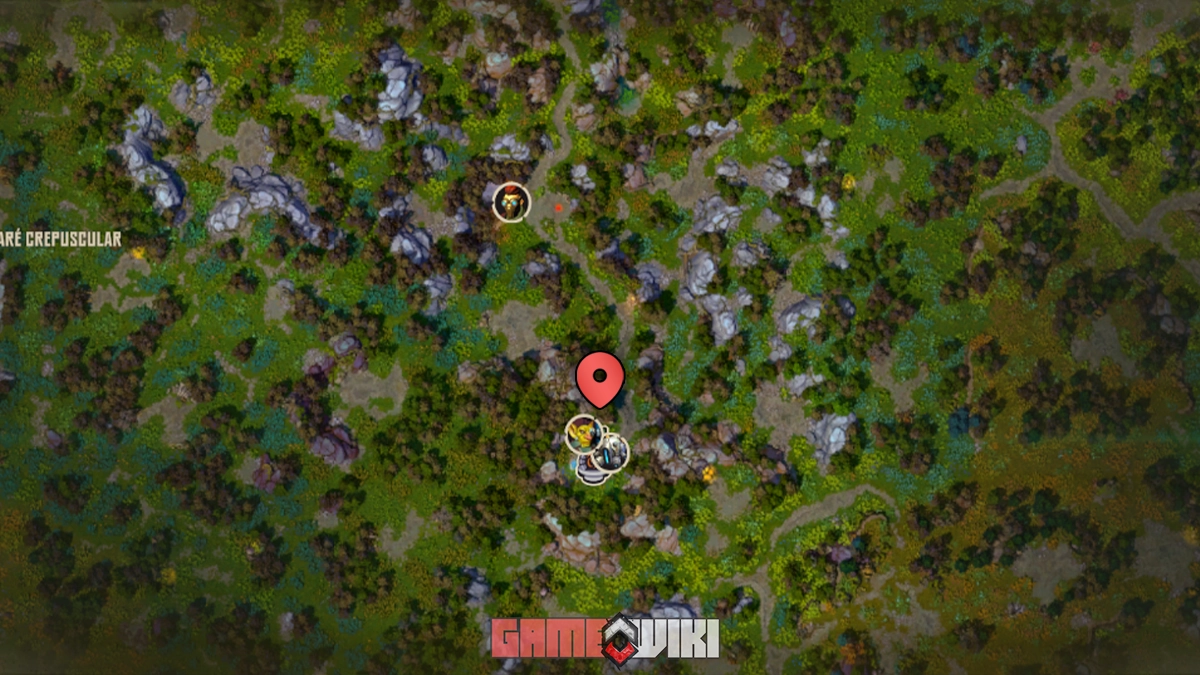 Mapa com Zikk e O.R.B.I.T. Mapa indica onde encontrar Zikk Clankwhistle e O.R.B.I.T. em Corepunk