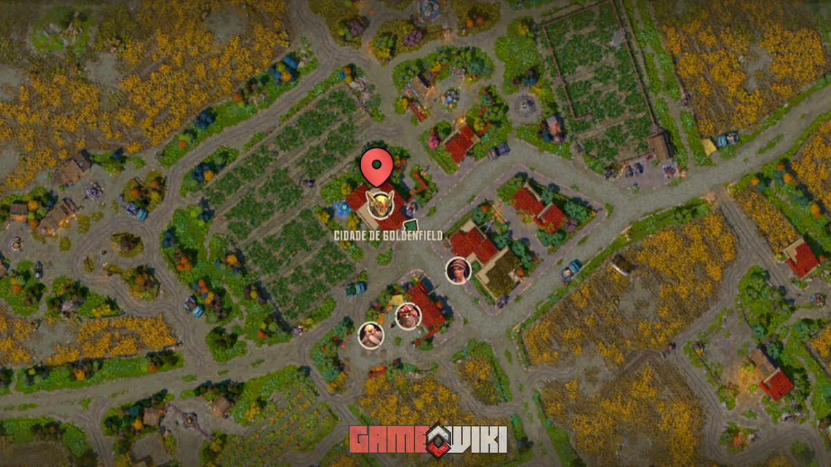 Mapa com a Localização de Zugg Clankwhistle Localização do irmão de Zikk marcada no mapa de Corepunk